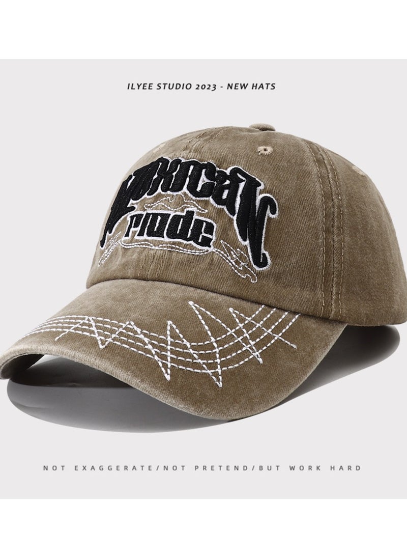 KUYING New Fashion Retro Wash Baseball Hat  - Image 2