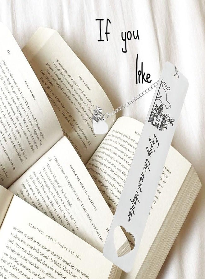Ubuymart 2PCS Bookmark Metal Bookmark for Women Men Book Lovers Reading Women Reading Accessories Back to School Supplies for Students Essentials for Teens Girls Christmas Birthday - Image 4