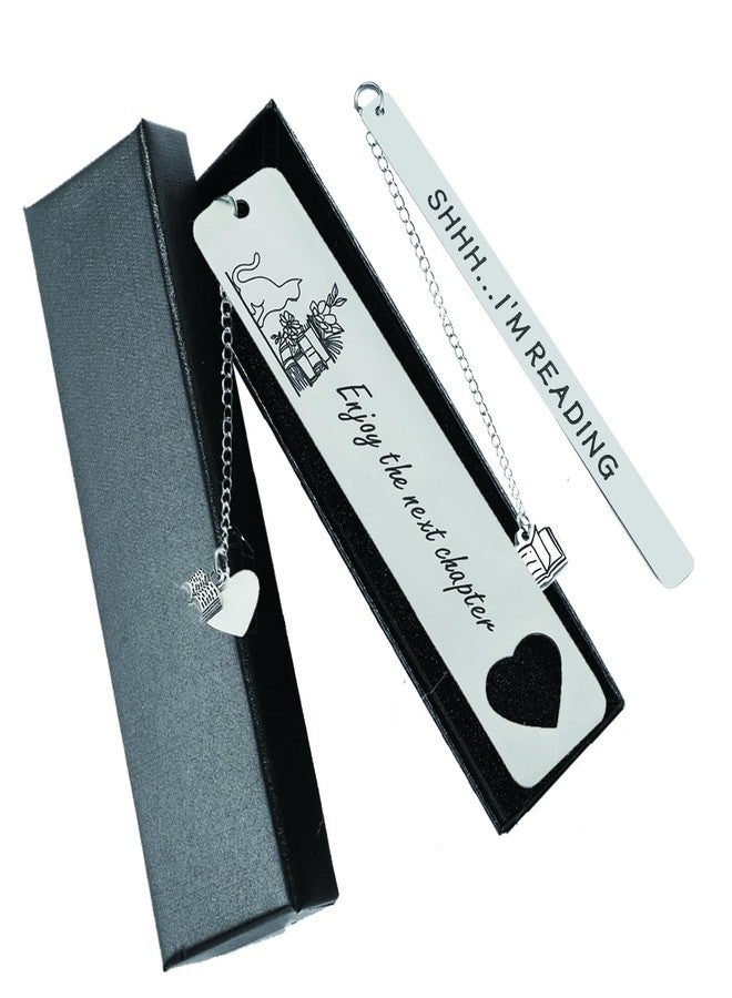 Ubuymart 2PCS Bookmark Metal Bookmark for Women Men Book Lovers Reading Women Reading Accessories Back to School Supplies for Students Essentials for Teens Girls Christmas Birthday - Image 1