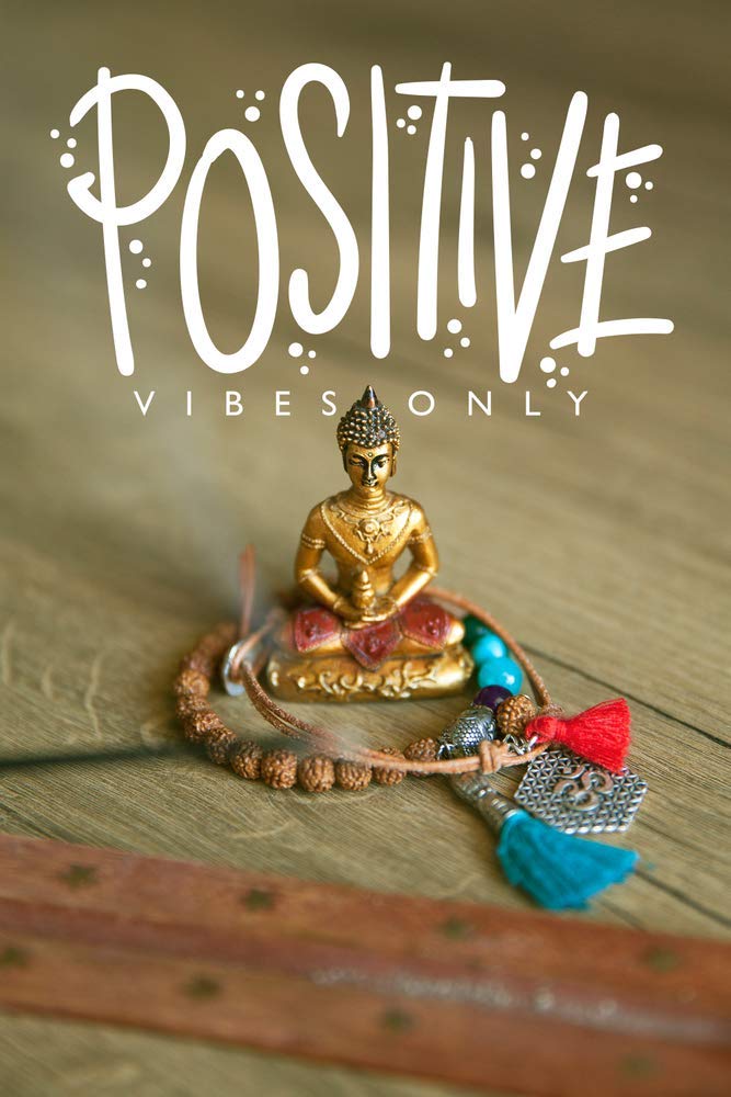 5 Ace positive vibes only |Motivational quotes|Inspirational quotes|Gym Poster| wall sticker paper poster(size:12x18 inch),multicolor - Image 5