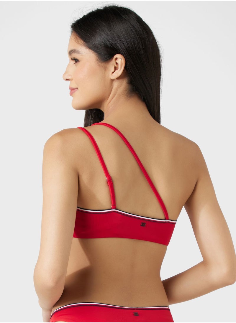 TOMMY HILFIGER - One Shoulder Bikini Top - Image 1