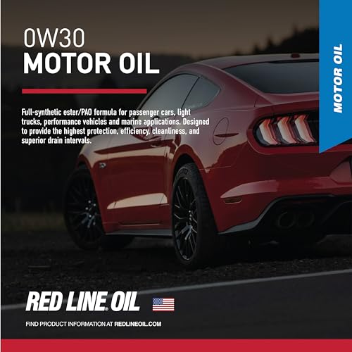 Red Line زيت محرك صناعي بالكامل 0W30 من ريد لاين 11115 - 1 جالون - Image 2