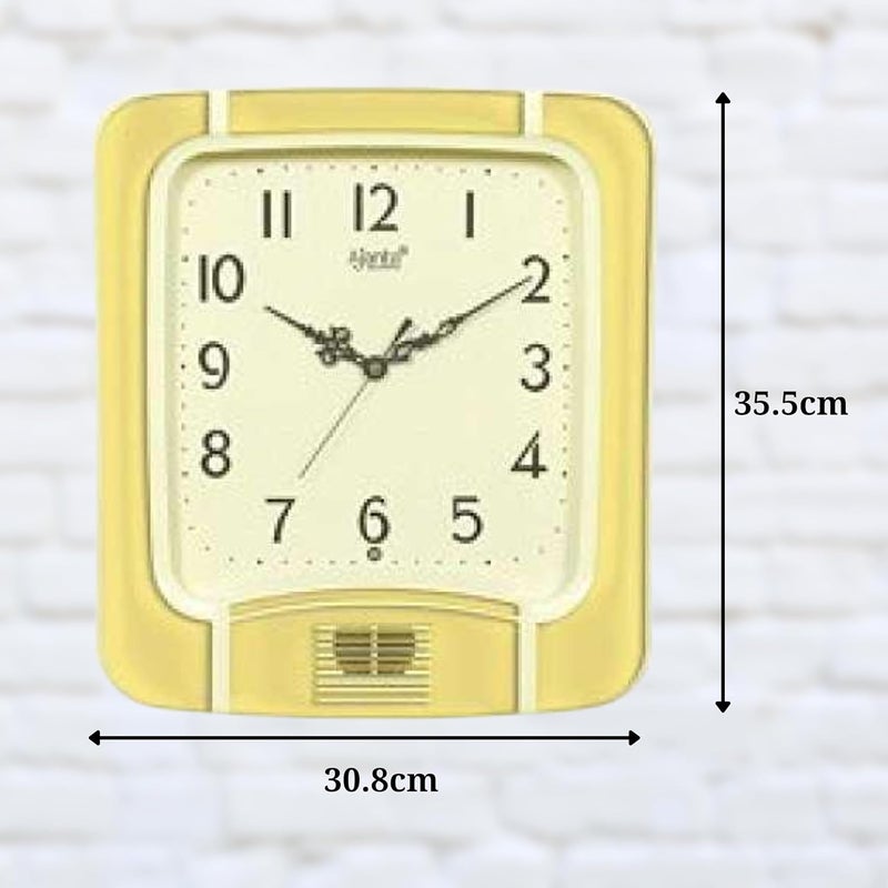 Ajanta Plain Musical Clock (White, 797) - Image 2
