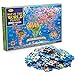 MOTYAWN 200 Pieces World Map Puzzle for Kids Adults World Map Jigsaw Puzzle Floor Puzzles Toddler Geography Educational Toys for Boys and Girls Globe Atlas Puzzle Maps for Kids Learning Games - Image 2