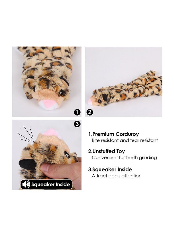 NIBEMINENT Squeaky Dog Chew Toy Brown 35 x 5 28cm - Image 2