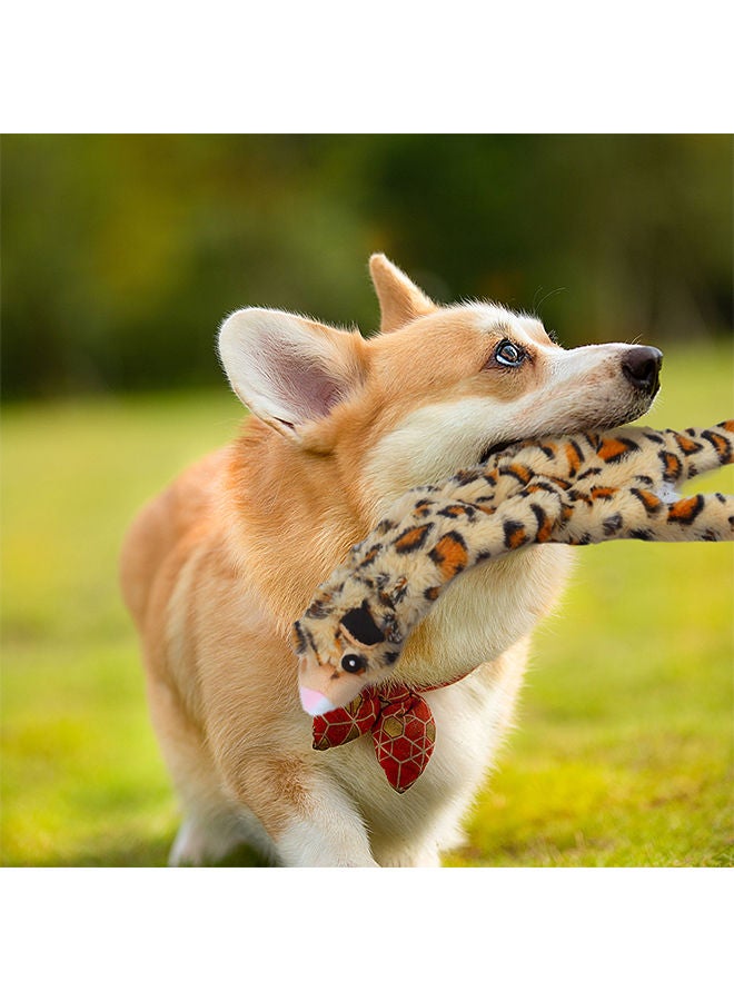 NIBEMINENT Squeaky Dog Chew Toy Brown 35 x 5 28cm - Image 3