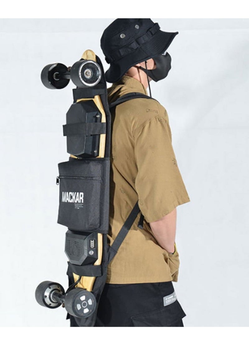 SYOSI - Skateboard Backpacks Bag With Two Adjustable Shoulder Straps, Foldable Skateboard Backpacks For Men And Boys, Universal Street Trend Skate Carry Bags For Travel - Image 1