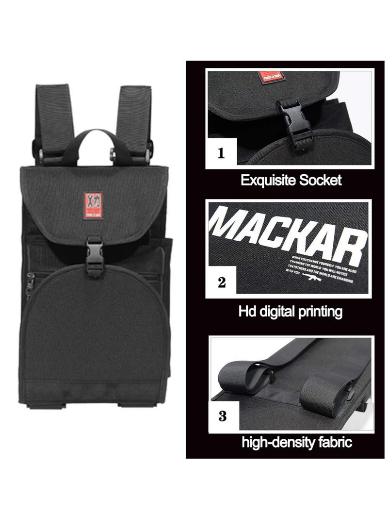 SYOSI - Skateboard Backpacks Bag With Two Adjustable Shoulder Straps, Foldable Skateboard Backpacks For Men And Boys, Universal Street Trend Skate Carry Bags For Travel - Image 1
