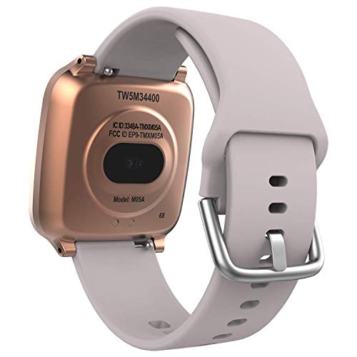 TIMEX iConnect by Timex Active Smartwatch with Heart Rate, Notifications & Activity Tracking 37mm – Rose Gold-Tone with Blush Resin Strap - Image 4