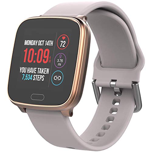 TIMEX iConnect by Timex Active Smartwatch with Heart Rate, Notifications & Activity Tracking 37mm – Rose Gold-Tone with Blush Resin Strap - Image 2