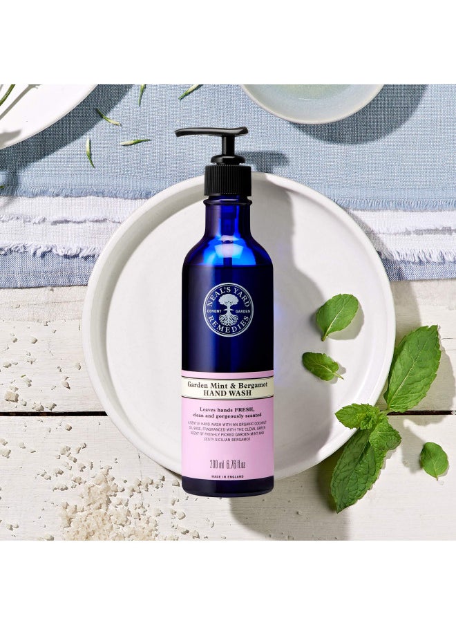 Neal's Yard Remedies Neal's Yard Remedies Garden Mint & Bergamot Hand Wash | Refreshing Hand Soap | Certified Organic Hand Soap | 6.76 fl. oz.  - Image 2