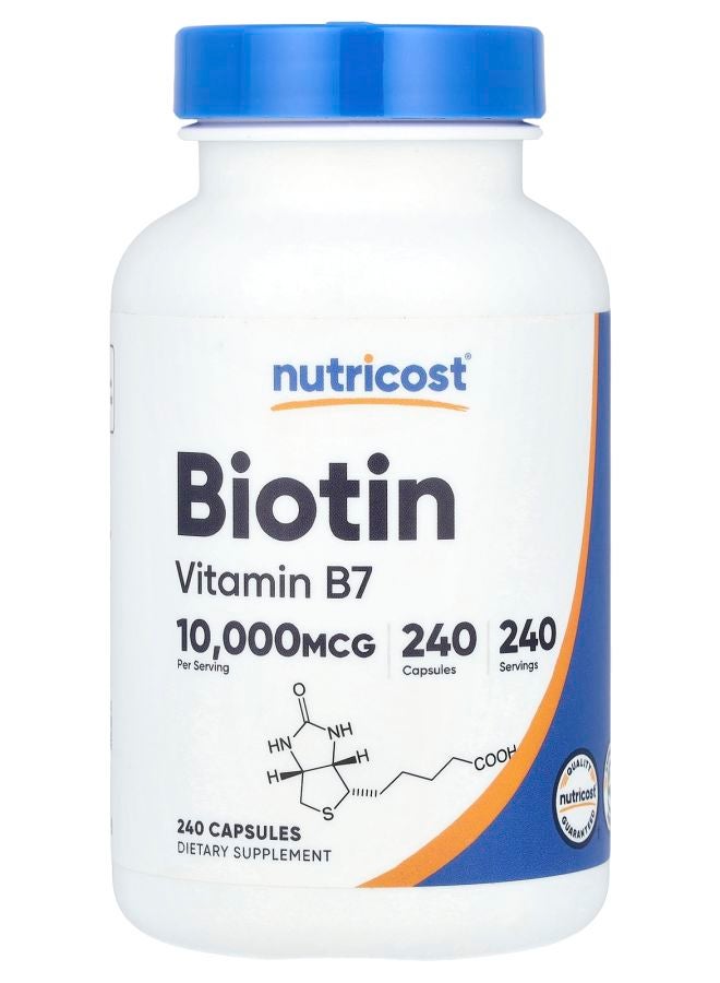Nutricost Biotin 10000 mcg 240 Capsules