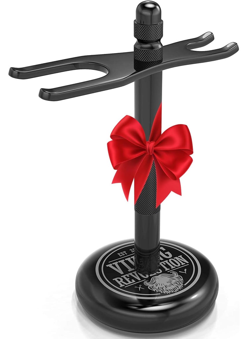 Viking Revolution Viking Revolution Black Safety Razor Stand  Razor Holder and Shaving Brush Stand to Prolong the Life of Your Razor  Weighted Bottom for Extra Stability 