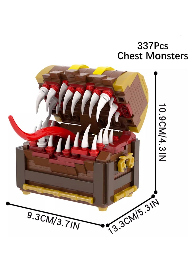 null - Children's Self-assembly Small Particle Toy Building Blocks Treasure Box Monster Model Hand-made Creative Plug-in Toys - Image 1
