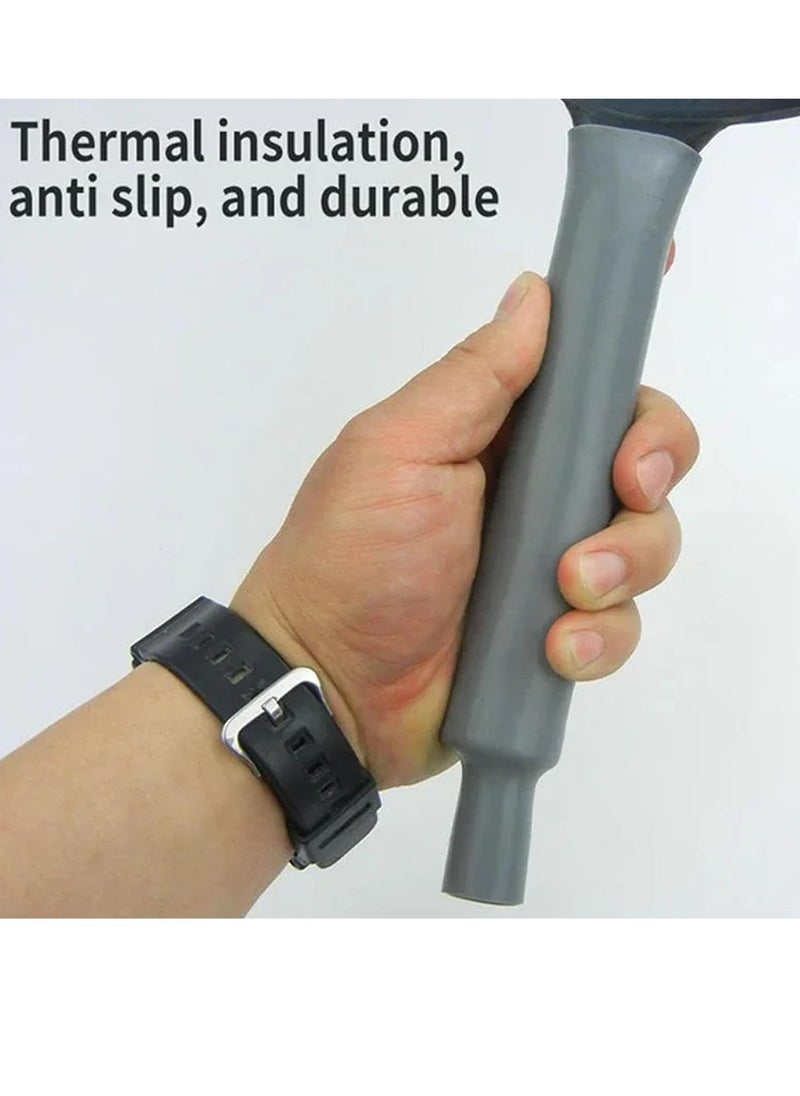 Bukela Cast Iron Handle Pot Handle Heat Insulation Silicone Rubber Grip Handle for Pans, Cast Iron, Griddles, Cookware Handles Reusable Pan Handle Sleeves  - Image 2