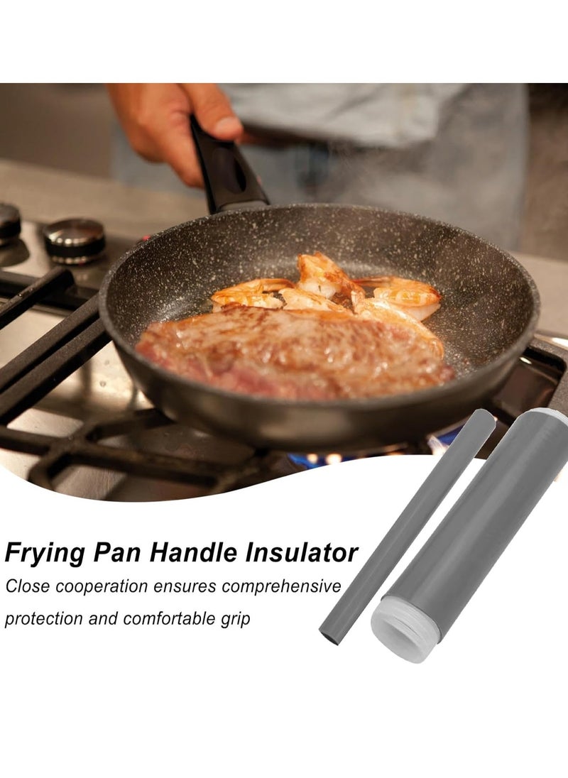 Bukela Cast Iron Handle Pot Handle Heat Insulation Silicone Rubber Grip Handle for Pans, Cast Iron, Griddles, Cookware Handles Reusable Pan Handle Sleeves  - Image 3