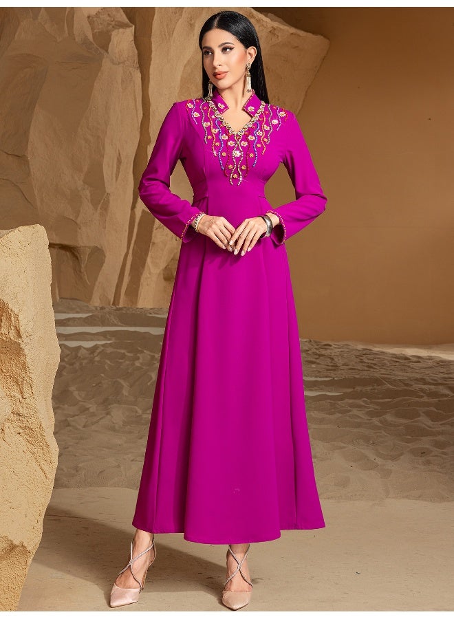 مدام يونيك فستان حفلة مُطرّز يدويًا بتصميم ثقيل للعملة - Image 2