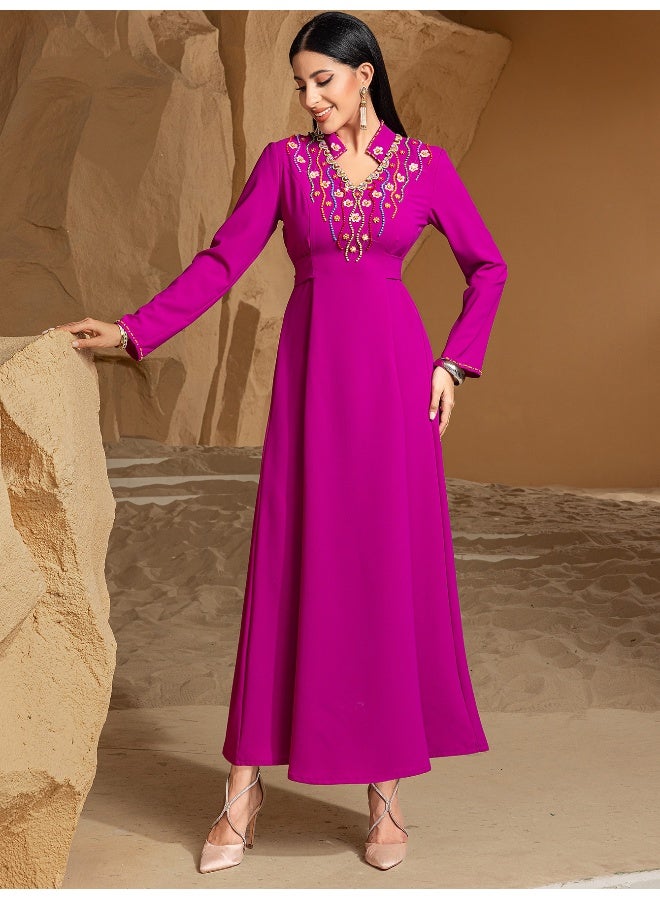 مدام يونيك فستان حفلة مُطرّز يدويًا بتصميم ثقيل للعملة - Image 5