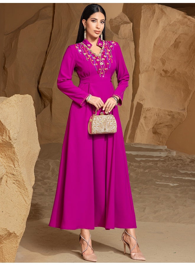 مدام يونيك فستان حفلة مُطرّز يدويًا بتصميم ثقيل للعملة - Image 1
