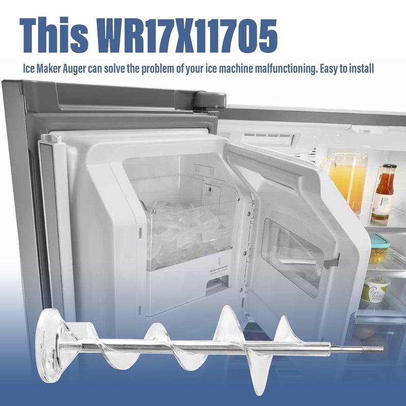 Pokin ترقية موزع الثلج أوغر لقطع غيار ثلاجة GE WR17X11705 WR17X11939 PS1018130 AP3849786 AP3672963 PS964350 أوغر دلو الثلج - Image 4