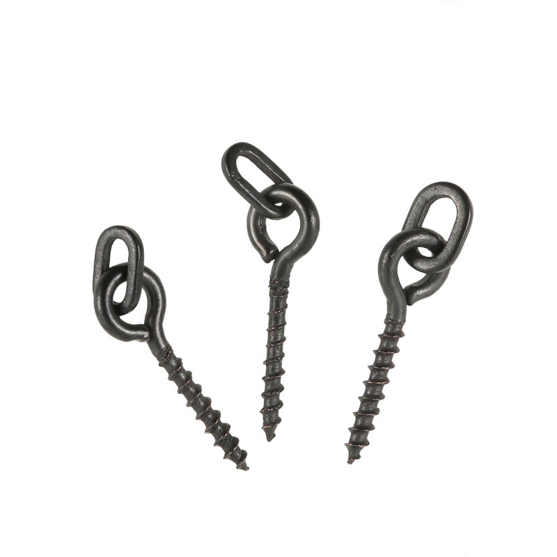 COONOR 100pcs 14mm Boilies Bait Screws with Oval Link Loops Swivel Carp Fishing Terminal Rig Pop Ups Tackle - Image 5