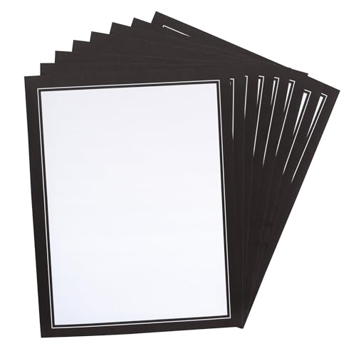 Pacon Self-Adhesive Paper, Black, 8-1/2" x 11", 8 Sheets - Image 1