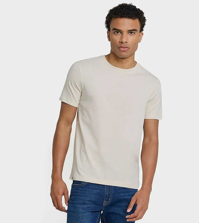 Ben Sherman Ben Sherman Men's Crew Neck Short Sleeve Embroidered T-Shirt