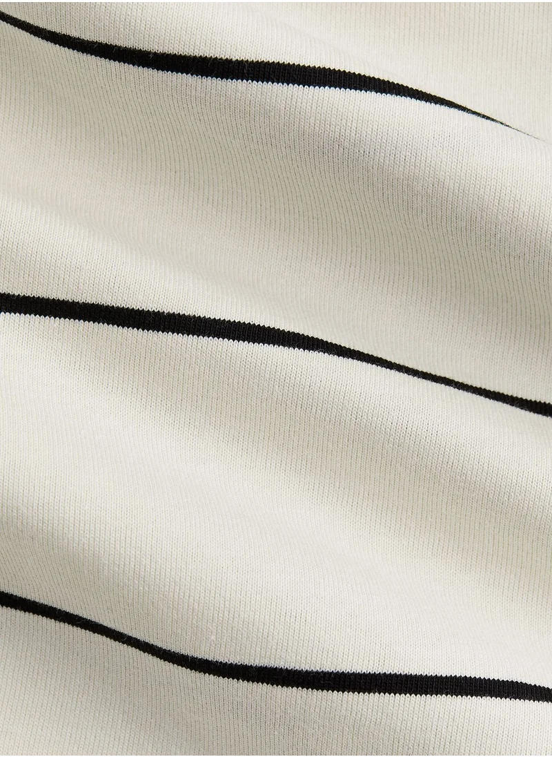 H&M Crew Neck Striped T-Shirt Dress