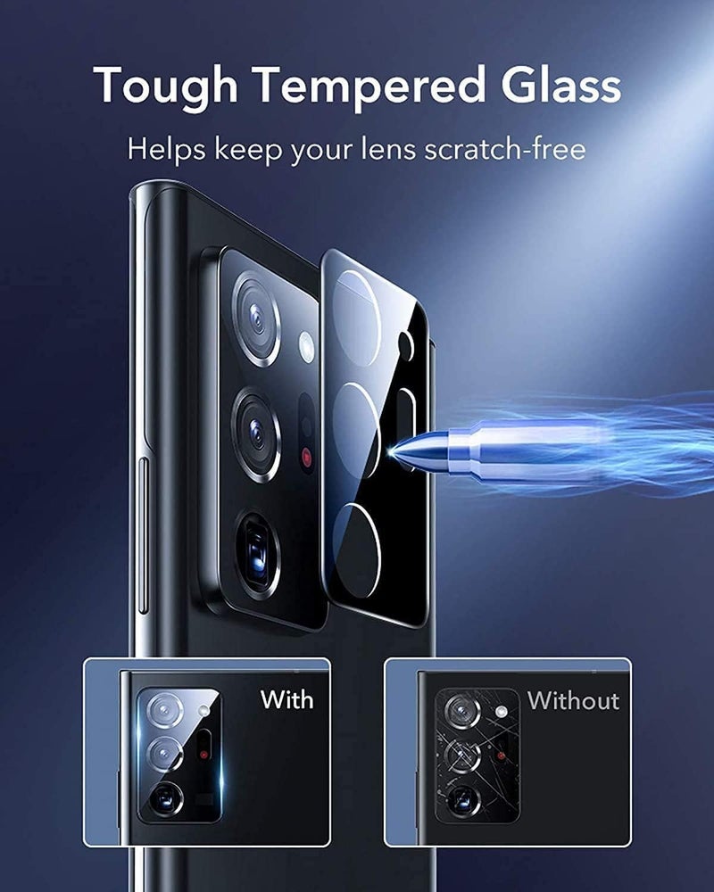 WonReza حماية زجاج الكاميرا الخلفية لهاتف Redmi Note 14 5G [3D بريميوم] لحماية عدسة الكاميرا (أسود) - Image 5