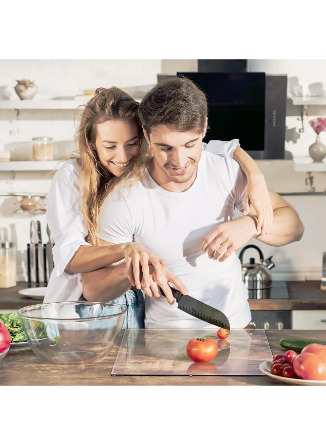 Beauenty Arabest Acrylic Cutting Board, Non-Slip Counter Protector with Raised Lip, Clear Kitchen Chopping Board for Home/Restaurant, Dishwasher-Safe (60x45cm) - Image 5