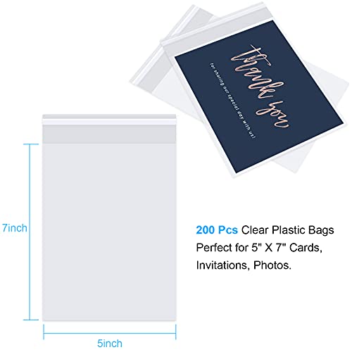 Romeda 200 Pcs Cellophane Bags, 5x7 2.8 Mils Cookie Bags for Packaging - Image 2