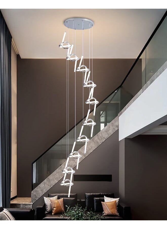 Best Power Modern LED Chandelier 6892-10, 10 Lights with 3 Lighting Levels, 276W, Adjustable Length Up to 250 cm, Luxury Ceiling Light for Living Room, Dining Room, Bedroom & More  - Image 1