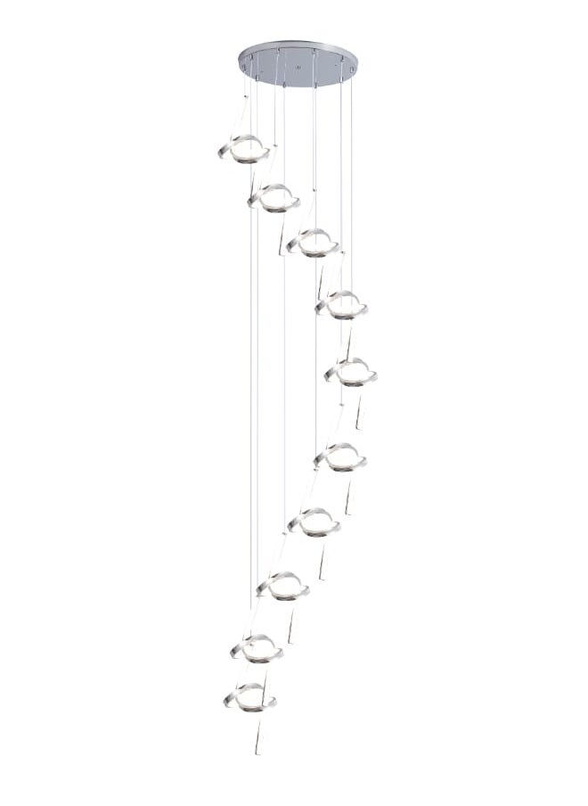 Best Power Modern LED Chandelier 6892-10, 10 Lights with 3 Lighting Levels, 276W, Adjustable Length Up to 250 cm, Luxury Ceiling Light for Living Room, Dining Room, Bedroom & More  - Image 2
