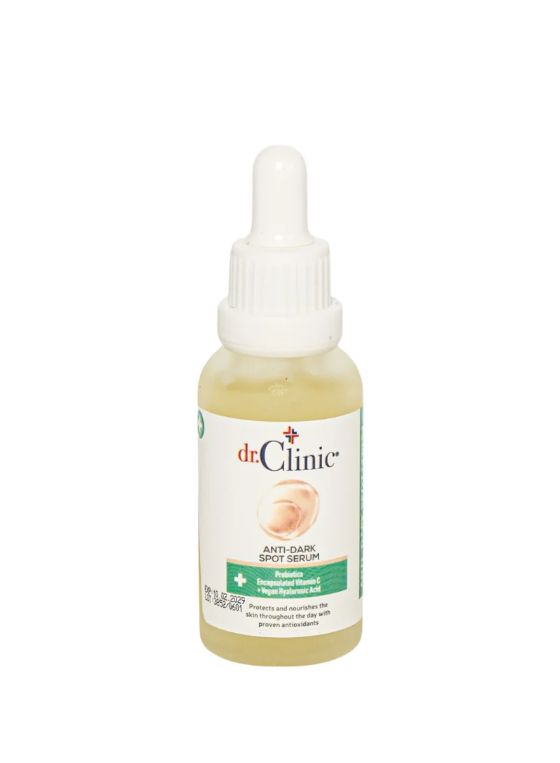 dr.Clinic DR. CLINIC | Anti-Dark Spot Serum | Brightening & Pigmentation Corrector | Enriched with Alpha-Arbutin, Hyaluronic Acid & Liposomal Vitamin C | For All Skin Types | 30 ml