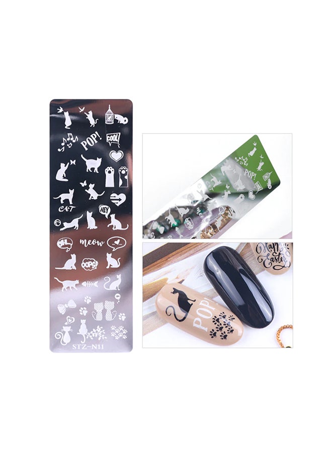 Nail Stamping Plates Nail Art Stamping Stamper Scraper Tool for Professional Manicure and Pedicure Perfect Stencil for Beautiful Nail Designs in Salons and at Home Nail Art Templates