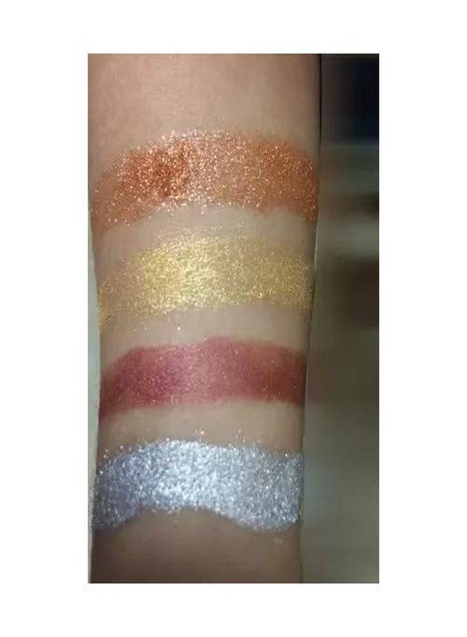 Vozwa Shimmer Dust Eyeshadow Powder (Copper, Golden, Silver, Blue) - Image 4