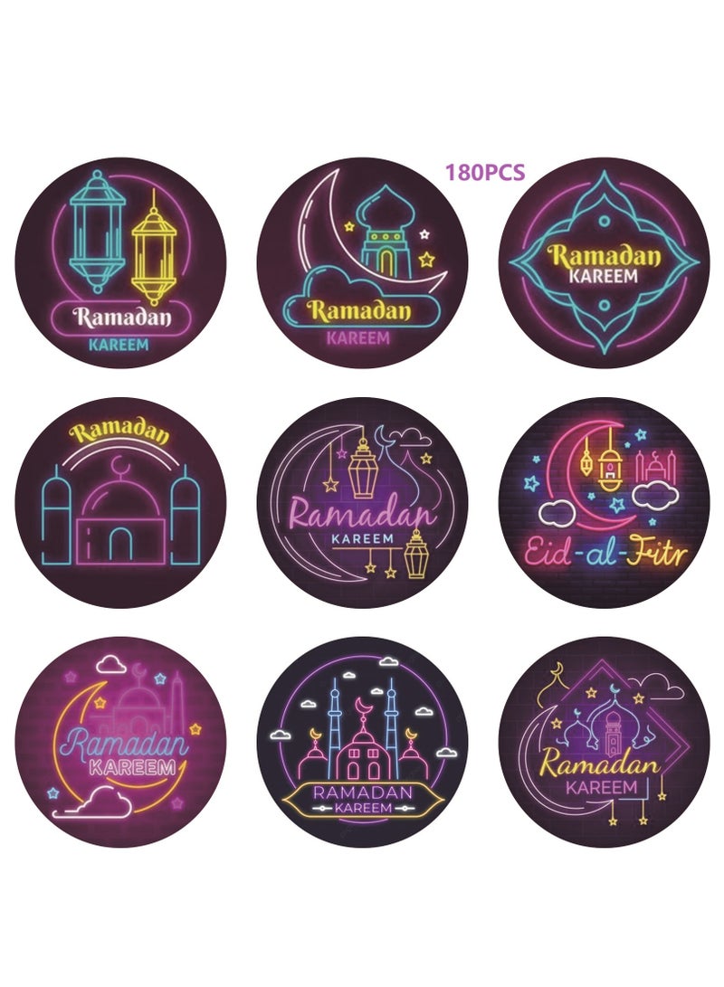 general 180 Pcs Eid Mubarak Stickers For Party Decorations Ramadan Sticker Kit Ramadan Kareem Labels For Eid Party Decorations