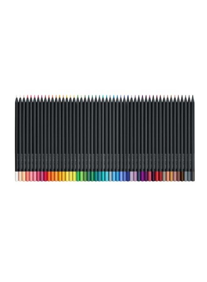 FABER-CASTELL Faber-Castell Black Edition Colored Pencils - 50 Count, Black Wood and Super Soft Core Lead, Color Pencil Set for Artists, Art Supplies for Teens, Adults, Beginners, and Kids  - Image 4
