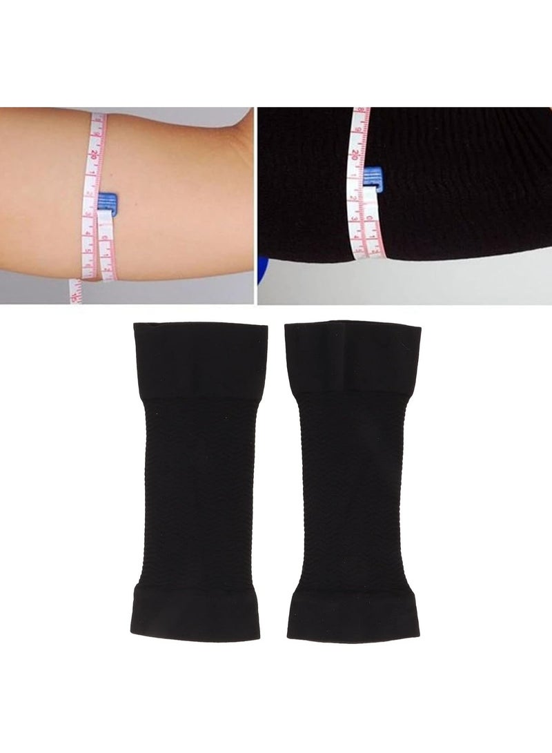 2pc Arm Sleeves Improve Shaper Sleeve Protective Upper Arms Shaper Sleeve for Sports Fitness (Black) - Image 4