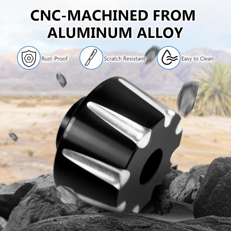 BAKAFOH Aluminum Bar End Caps for Can Am Spyder F3 RT ST 2015-2023, RT-L 2012-2023 Motorcycle Handlebar Grips - Image 4