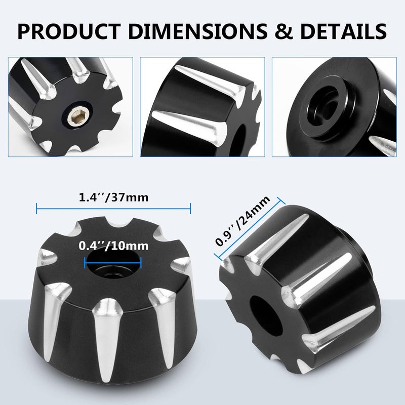BAKAFOH Aluminum Bar End Caps for Can Am Spyder F3 RT ST 2015-2023, RT-L 2012-2023 Motorcycle Handlebar Grips - Image 2
