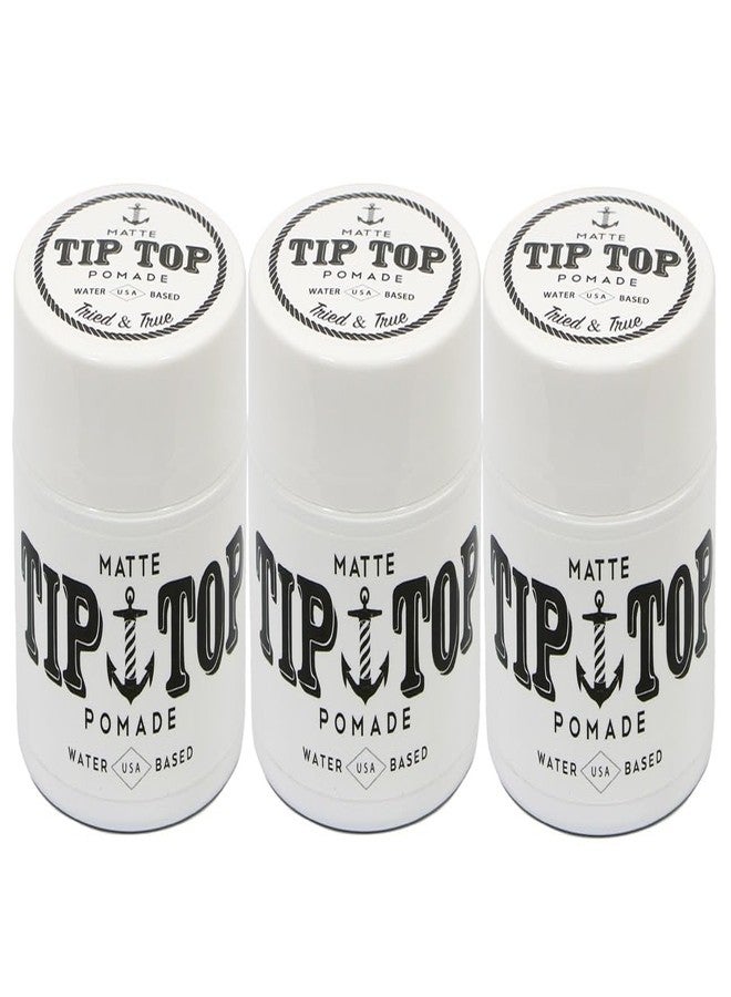 Tip Top TipTop Matte Water Based Medium Hold Pomade 4.25oz Pack of 3 - Image 1