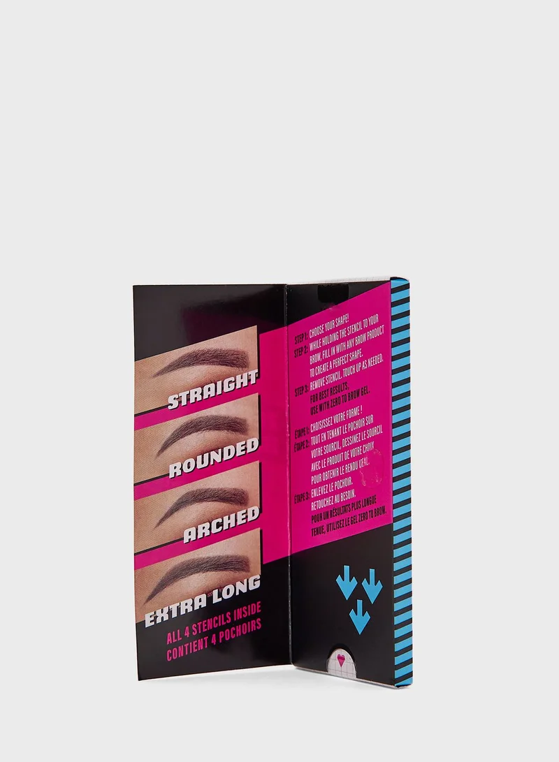 NYX PROFESSIONAL MAKEUP Zero-To-Brow Eyebrow Stencils - Thick Brows