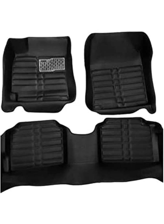 5D Compressed Leather Car Floor Mat – Durable & Easy-to-Install Footwell Protection for Daily Use