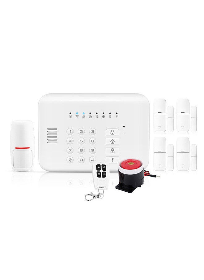 Generic - Security Alarm System  Kit Auto Dial GSM+WiFi Home Security Wireless Alarm System GSM Home Security Alarm System Motion Sensor Door/Window Sensor Remote Control - Image 1