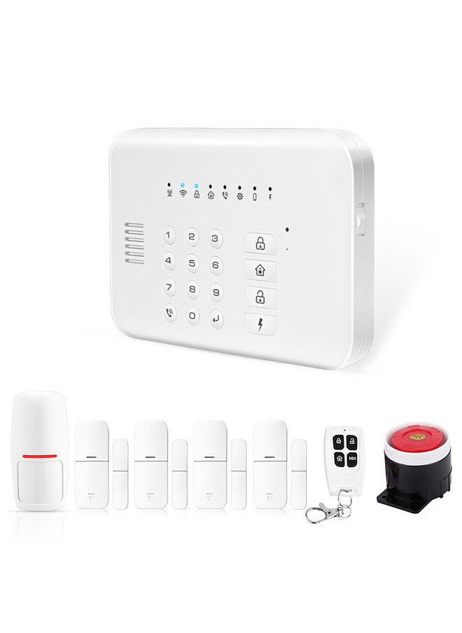 Generic - Security Alarm System  Kit Auto Dial GSM+WiFi Home Security Wireless Alarm System GSM Home Security Alarm System Motion Sensor Door/Window Sensor Remote Control - Image 1