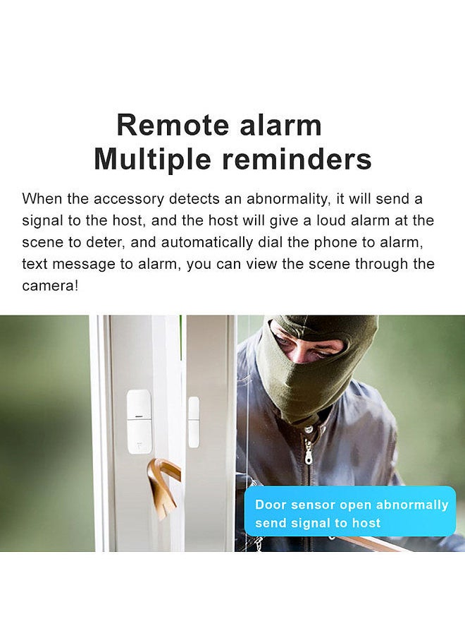 Generic - Security Alarm System  Kit Auto Dial GSM+WiFi Home Security Wireless Alarm System GSM Home Security Alarm System Motion Sensor Door/Window Sensor Remote Control - Image 1