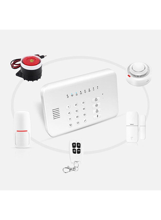 Generic - Security Alarm System  Kit Auto Dial GSM+WiFi Home Security Wireless Alarm System GSM Home Security Alarm System Motion Sensor Door/Window Sensor Remote Control - Image 1