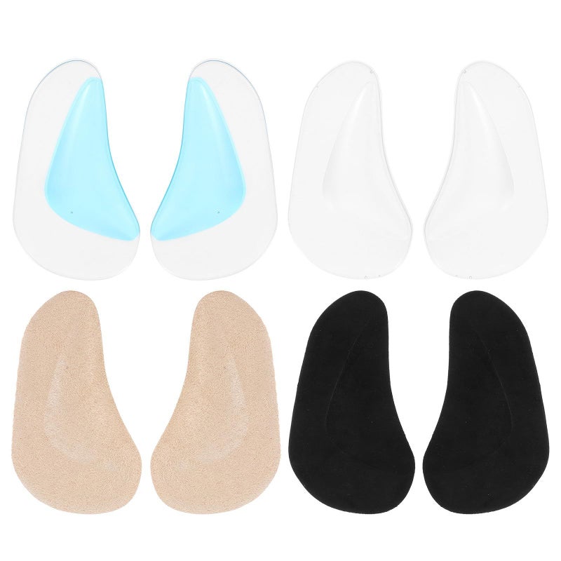 Gel Foot Arch Support Insoles 8 Pack for Flat Feet Correction Orthotic Shoe Pads Heel Cushion Healthy Arch Support Inserts for Men Women - Image 2