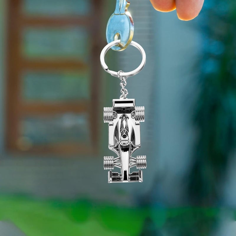 Metal Racing Car Keychain Key Holder Pendant for Car Keys and Bag Accessories Automotive Interior for Men and Women - Image 3